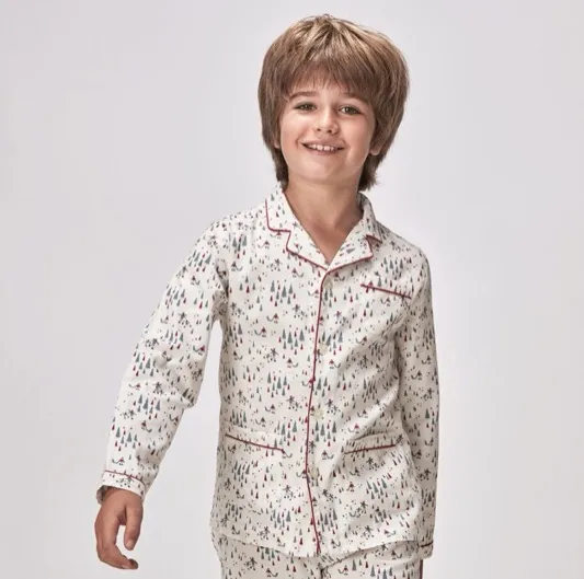 Boy S Printed Twill Cotton Pijama Set
