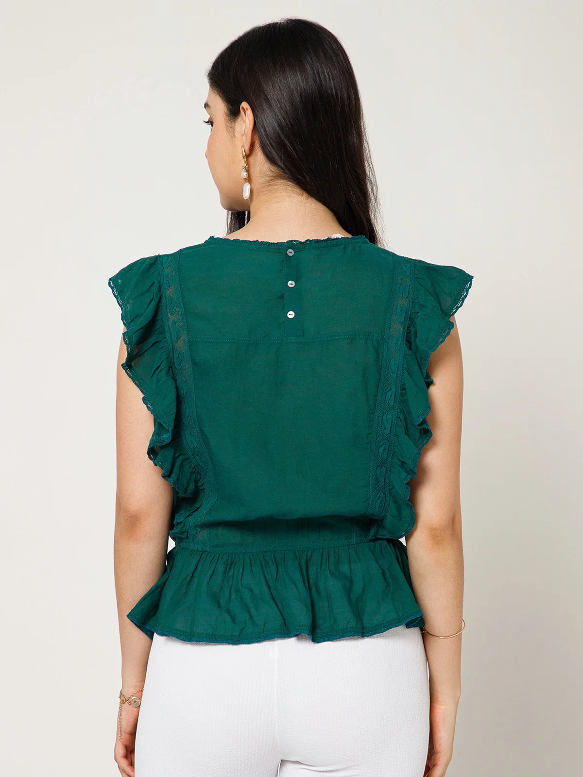 Pleated Sushi Voile Blouse view 3