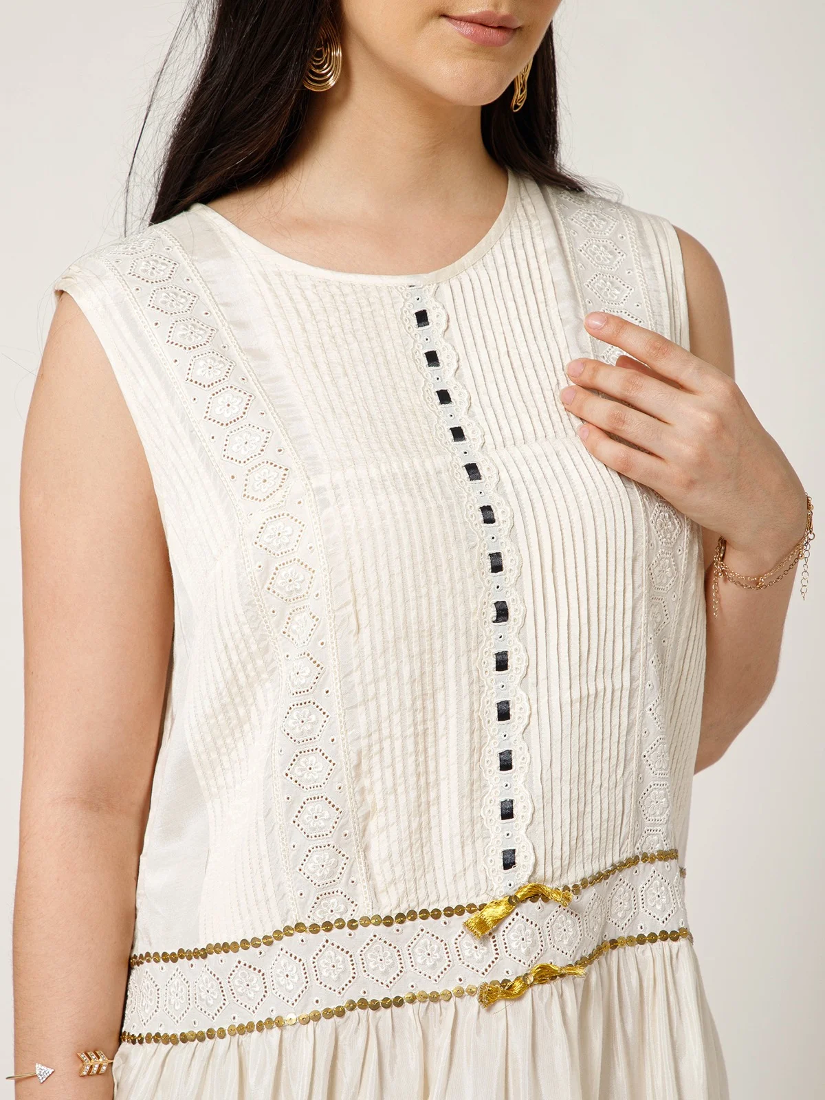 Viscose Santone Pleated Tunic 5 view 6