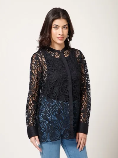 Lace Shear Shirt