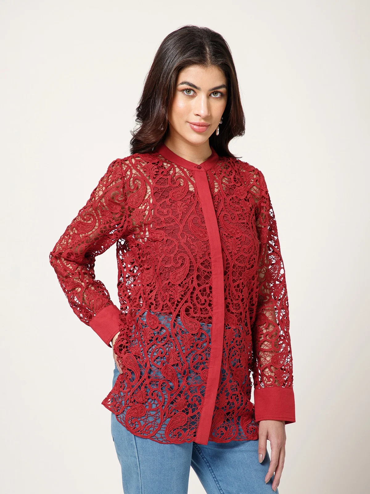 Lace Shear Shirt view 3