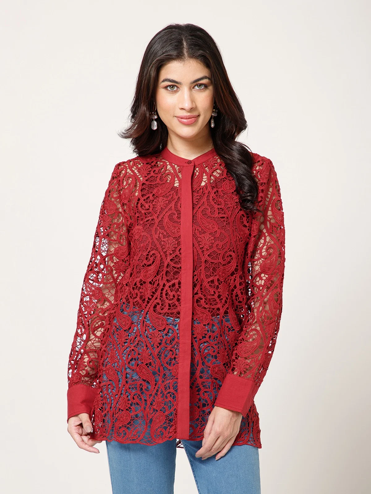 Lace Shear Shirt view 4